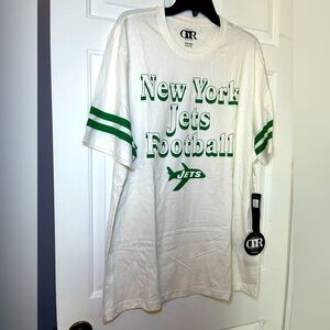 NFL Team Apparel New York JETS Darius Rucker White Tee Shirt NWT Sz XL Logo